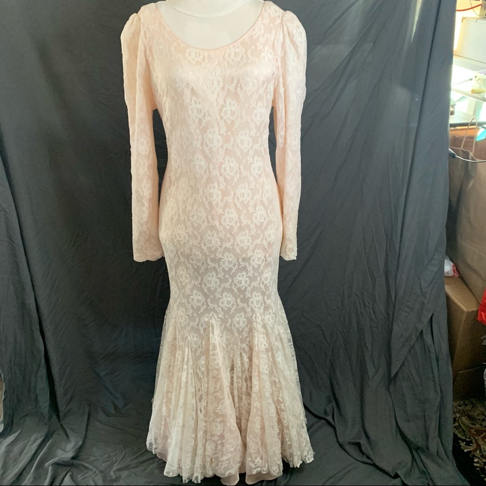 Vintage Handmade Mermaid Wedding Dress